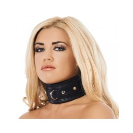 Halsband Lux schwarz Kunstleder von Bondage Play | Fesselliebe.de