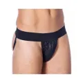 Leder-Slip Schwarz von Bondage Play
