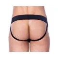 Leder-Slip Schwarz von Bondage Play