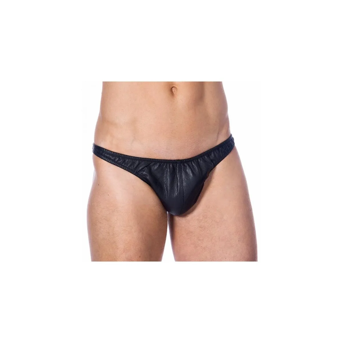 Leder-Slips Schwarz von Bondage Play | Fesselliebe.de