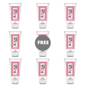 Strawberry Cream Flavour Wasserbasiertes Gleitmittel - 50 ml 8+1 Kostenlos von Aqua Travel | Fesselliebe.de