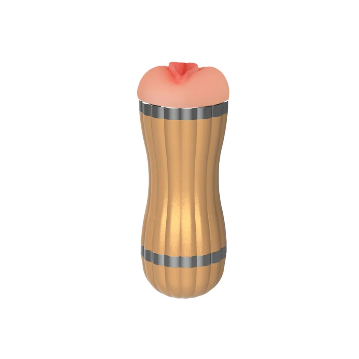 Bevis Doppel-Masturbator für Vagina & Mund ohne Vibration Gold von Armony For Him | Fesselliebe.de