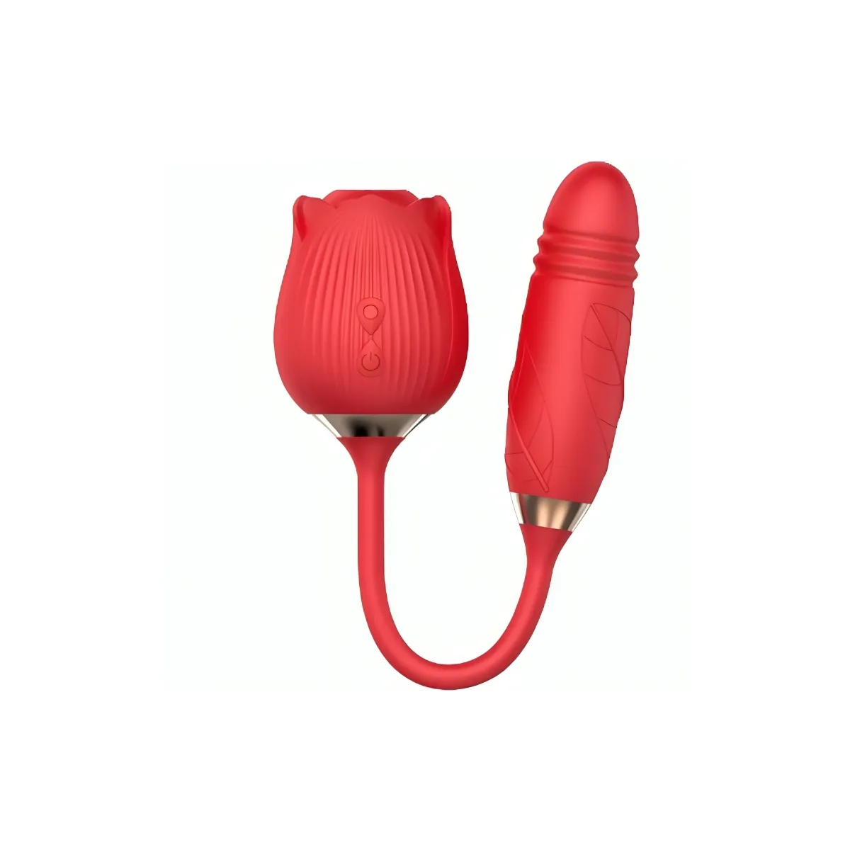 Delight Blume Saugen & Stossen Rot von Armony Stimulators | Fesselliebe.de