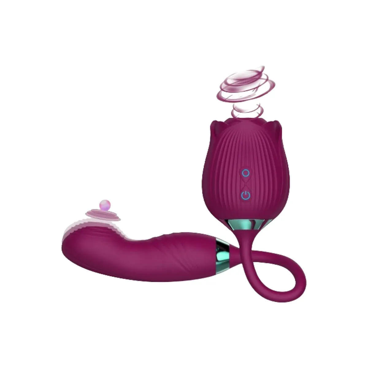 Delight Flower Saugen & Stossen Violett von Armony Stimulators | Fesselliebe.de