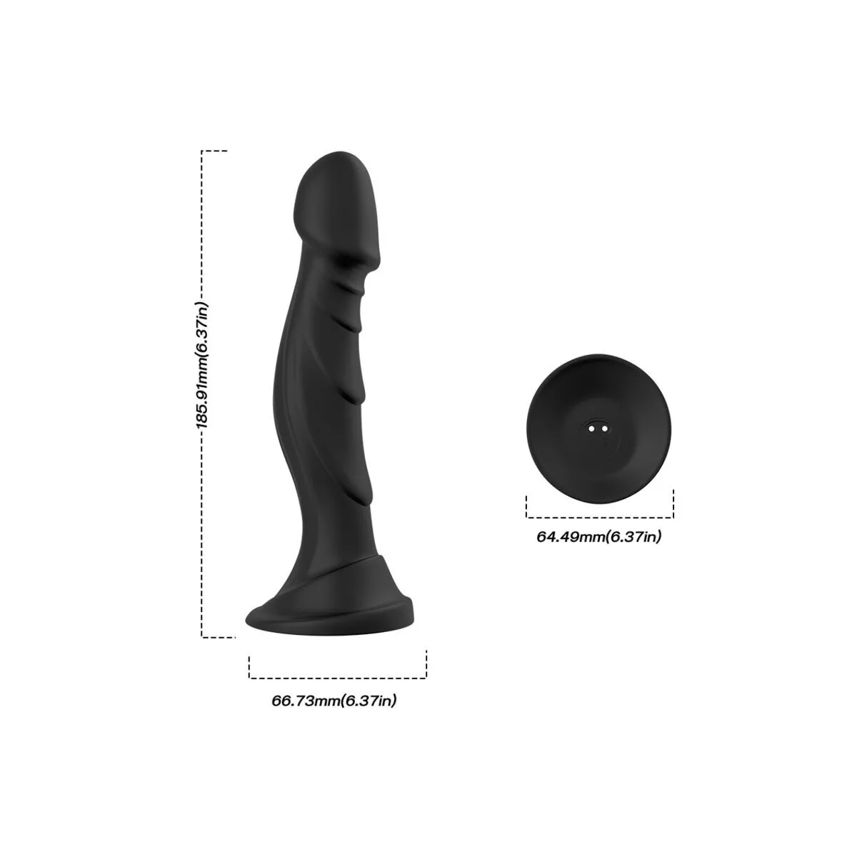 Dildo Vibrator & Anal Plug mit Fernbedienung Schwarz von Armony Anal | Fesselliebe.de