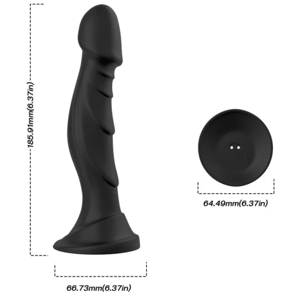Dildo Vibrator & Anal Plug mit Fernbedienung Schwarz von Armony Anal | Fesselliebe.de