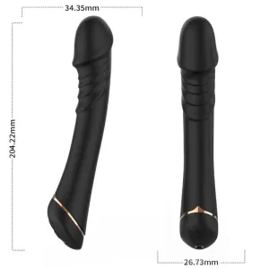 Dildo Vibrator Silikon Schwarz von Armony Vibrators | Fesselliebe.de
