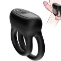 Doppelringvibrator Schwarz von Armony For Him