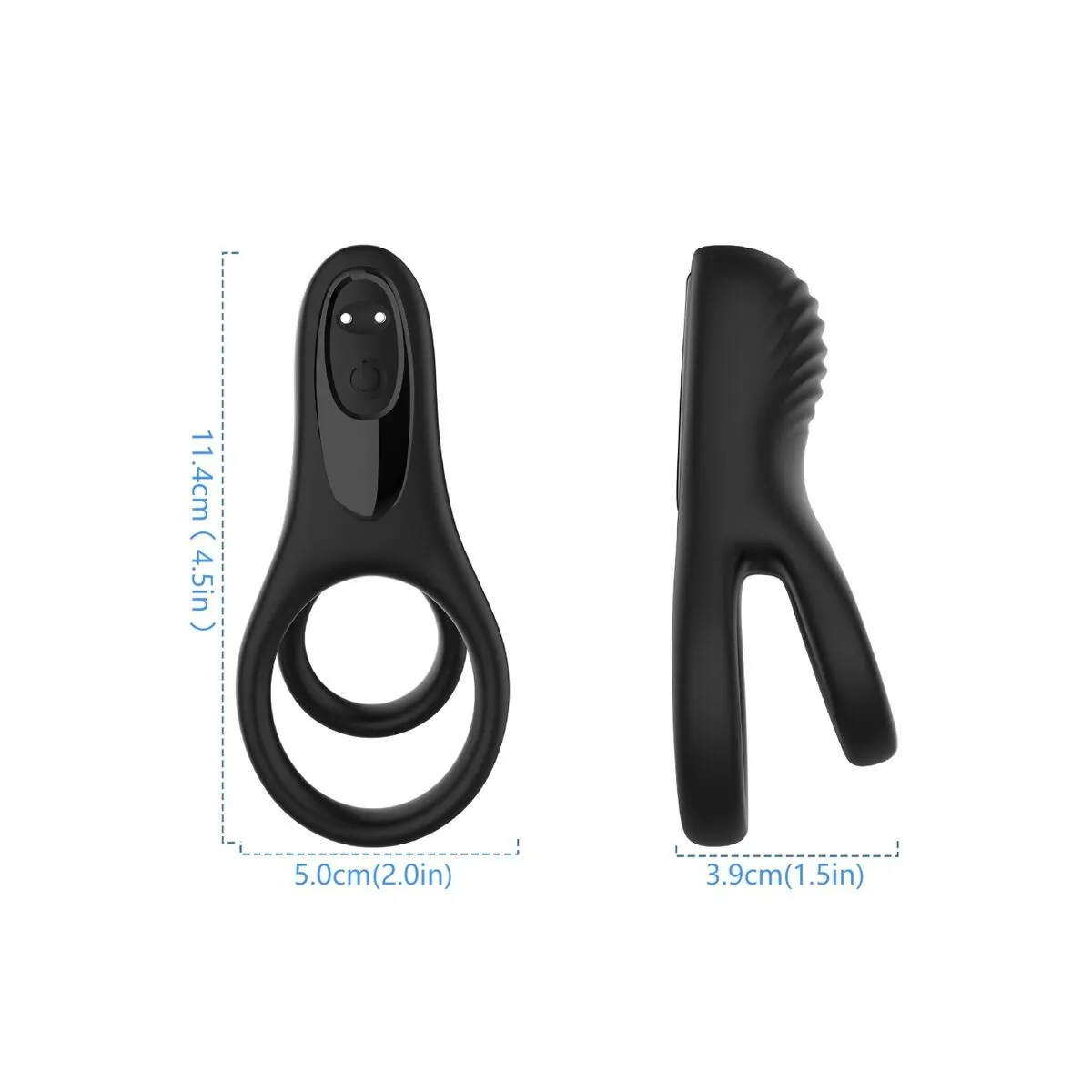 Doppelringvibrator Schwarz von Armony For Him | Fesselliebe.de