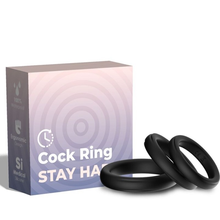 Dreifacher Silikonring Schwarz von Armony For Him | Fesselliebe.de