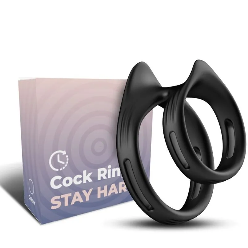 Dualring Doppelter Elastischer Ring Schwarz von Armony For Him | Fesselliebe.de