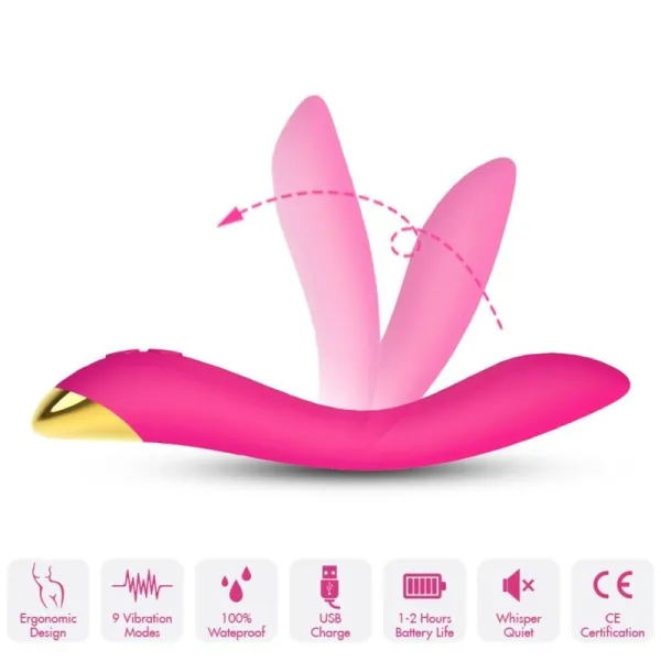 Flamingo Vibrator Multiposition Fuchsia von Armony Vibrators | Fesselliebe.de