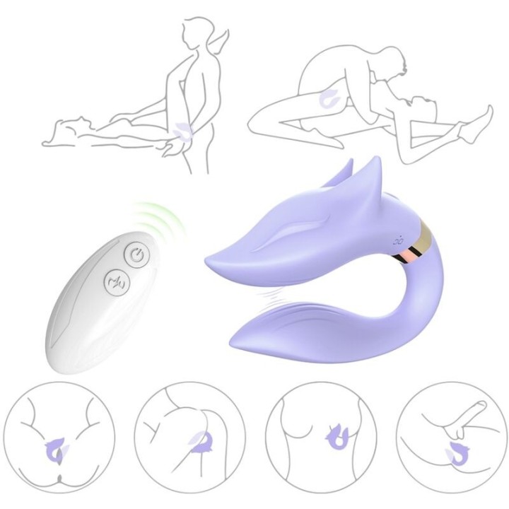Fox Vibrator für Paare, mit Fernbedienung, Lila von Armony For Couples | Fesselliebe.de