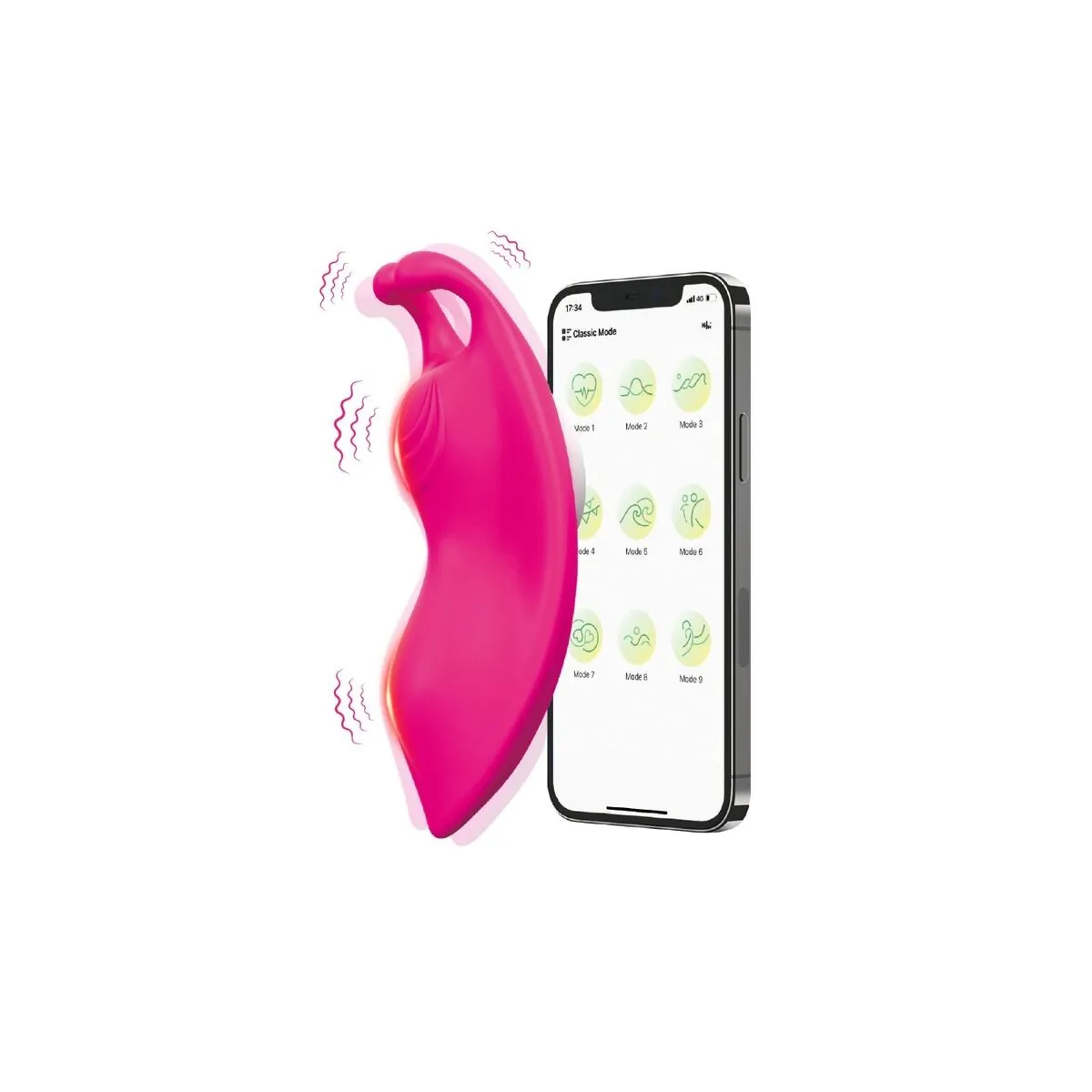 Honeybee Tragbares Höschenvibrator G-Spot Fuchsia -KOSTENLOSE App von Armony Wearables | Fesselliebe.de