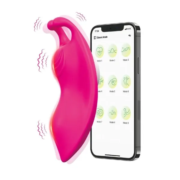 Honeybee Tragbares Höschenvibrator G-Spot Fuchsia -KOSTENLOSE App von Armony Wearables | Fesselliebe.de