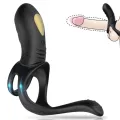Joy Jumper Ringvibrator für Paare & Analplug Schwarz von Armony For Him