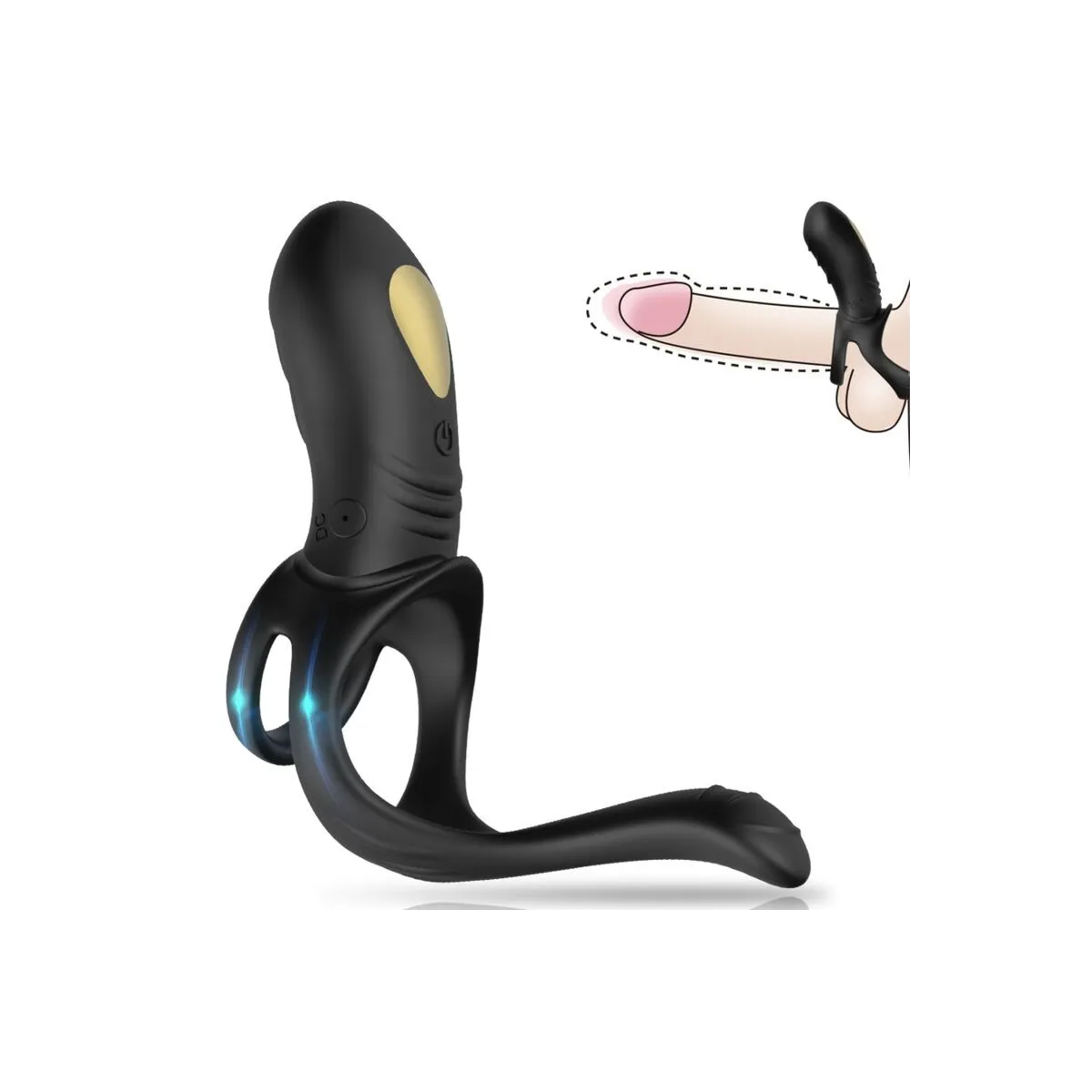 Joy Jumper Ringvibrator für Paare & Analplug Schwarz von Armony For Him | Fesselliebe.de