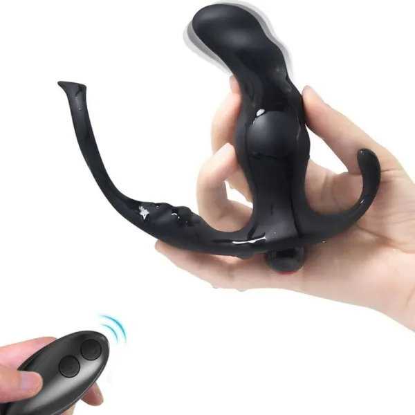 Knight Vibrator Anal Prostata & Ring mit Fernbedienung Schwarz von Armony Anal | Fesselliebe.de
