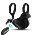 Manta Scrotum Vibrator Ring mit Fernbedienung Schwarz von Armony For Him