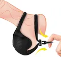 Manta Scrotum Vibrator Ring Schwarz von Armony For Him