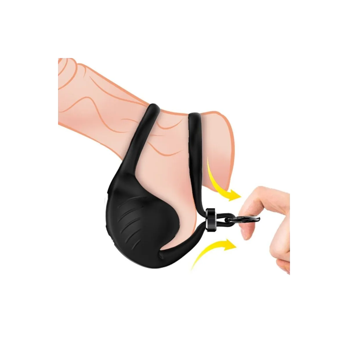 Manta Scrotum Vibrator Ring Schwarz von Armony For Him | Fesselliebe.de