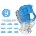 Masturbator Finger & Vibrator Blauer Gradient von Armony For Him