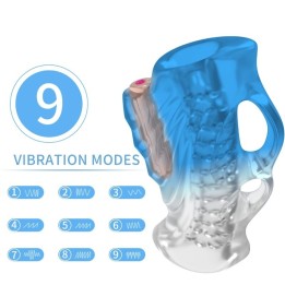 Masturbator Finger & Vibrator Blauer Gradient von Armony For Him | Fesselliebe.de