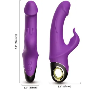 Meteror Dildo Vibrator Rabbit Lila von Armony Vibrators | Fesselliebe.de