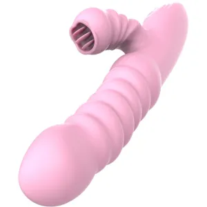 Multifunktionsvibrator mit Stimulierender Zunge, Wärmeeffekt, Rosa von Armony Vibrators | Fesselliebe.de