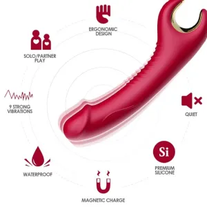 Prince Dildo Vibrator & Rotator Rot von Armony Vibrators | Fesselliebe.de