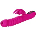 Rabbit Doppelzunge Multifunktionsvibrator Fuchsia Wrmeeffekt von Armony Vibrators