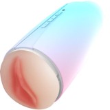 Rainbow Doppelter Vagina- und Mundvibrator-Masturbator von Armony For Him | Fesselliebe.de