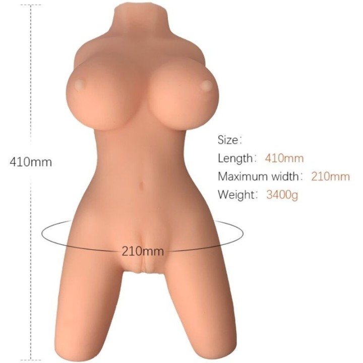 Realistisches weibliches Torsomodell 8 von Armony For Him | Fesselliebe.de