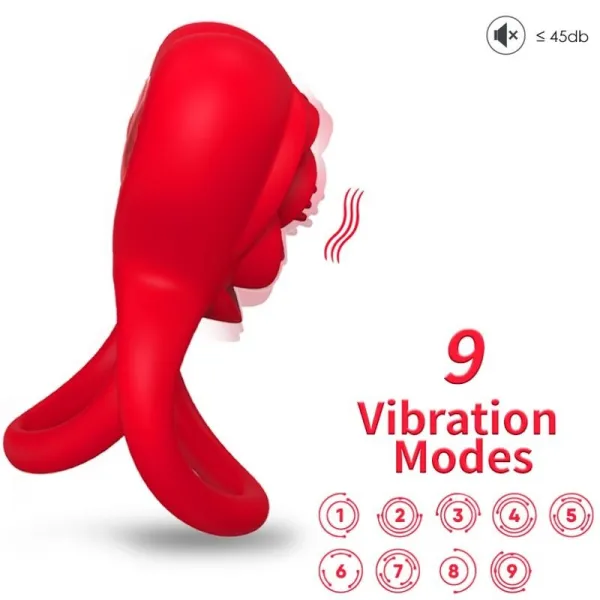 Ringvibrator Herz Rot von Armony For Him | Fesselliebe.de