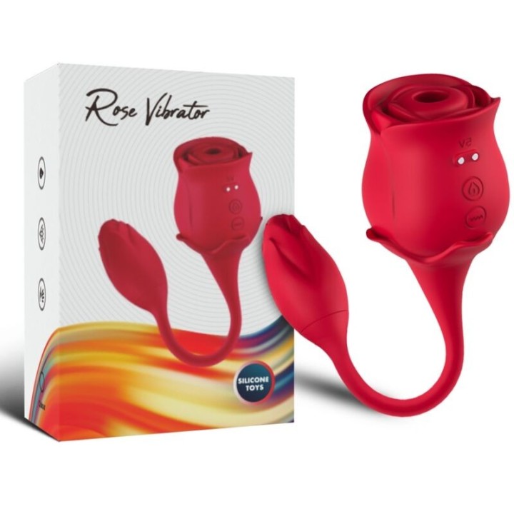 Rosa Klitoris-Sauger & Vibrator 10 Modi Rot von Armony Stimulators | Fesselliebe.de