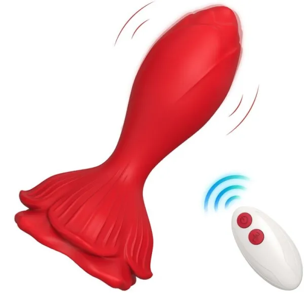 Rosa Vibrator & Analplug Kleine mit Fernbedienung Rot von Armony Anal | Fesselliebe.de