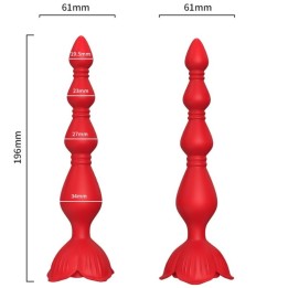 Rosa Vibrator Pagoda & Anal Plug Rot von Armony Anal | Fesselliebe.de
