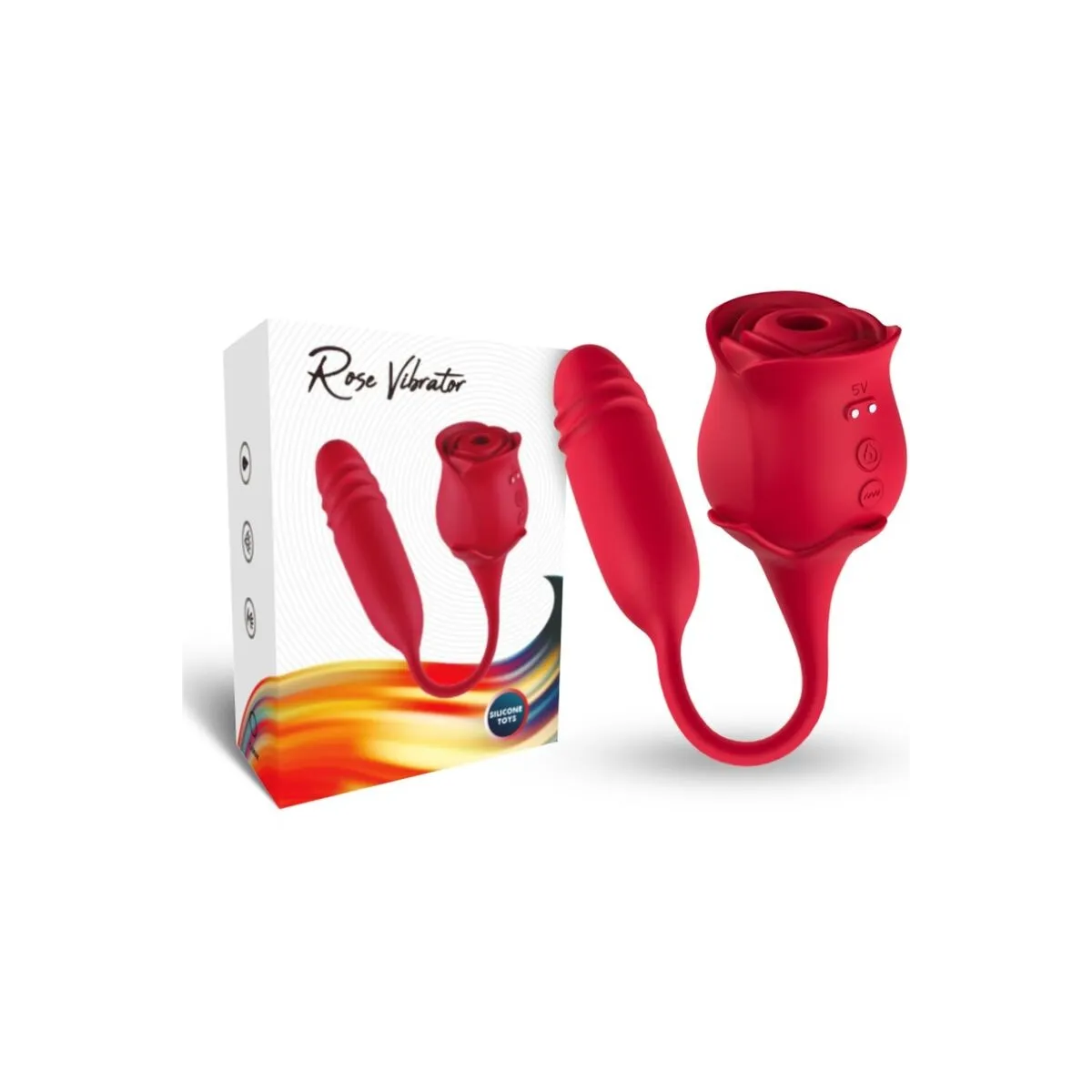 Roseknigth Klitoris-Sauger & Vibrator Rot von Armony Stimulators | Fesselliebe.de