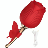 Schmetterlings-Blumensauger Rot von Armony Stimulators | Fesselliebe.de