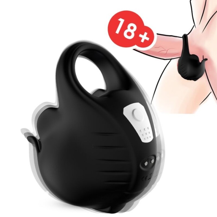 Schröpf-Vibratorring Schwarz von Armony For Him | Fesselliebe.de