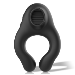 Silikon-Vibratorring 3 Motoren wiederaufladbar Schwarz - Gold von Armony For Him | Fesselliebe.de