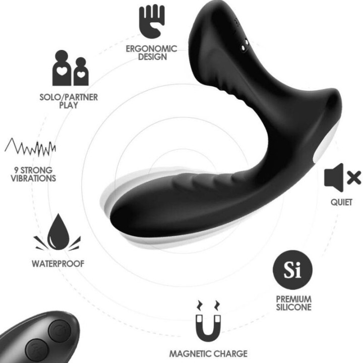 Storm Vibrator Anal Prostata & Stecker mit Fernbedienung Schwarz von Armony Anal | Fesselliebe.de