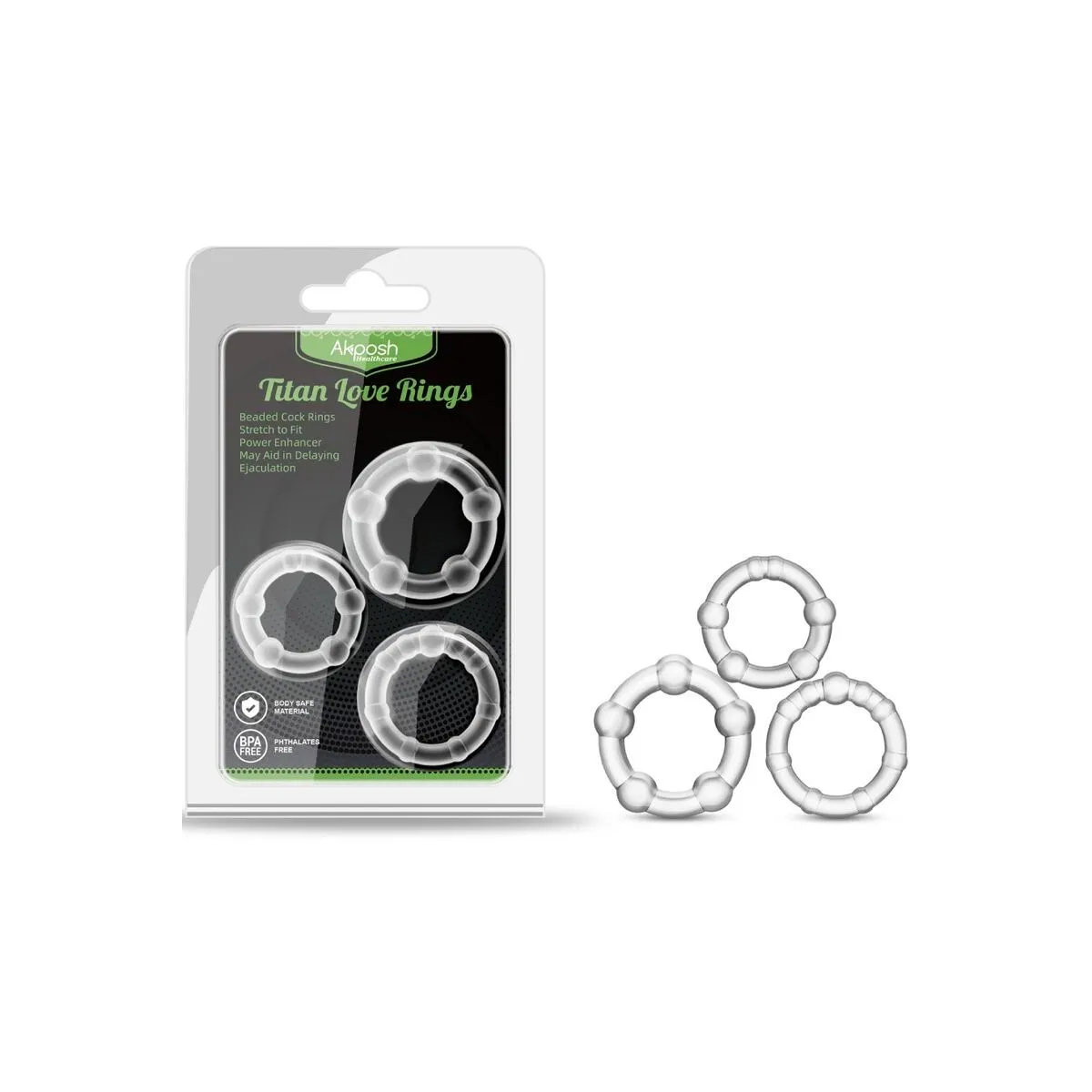 Titan Love Perlenring Fleisch von Armony For Him | Fesselliebe.de