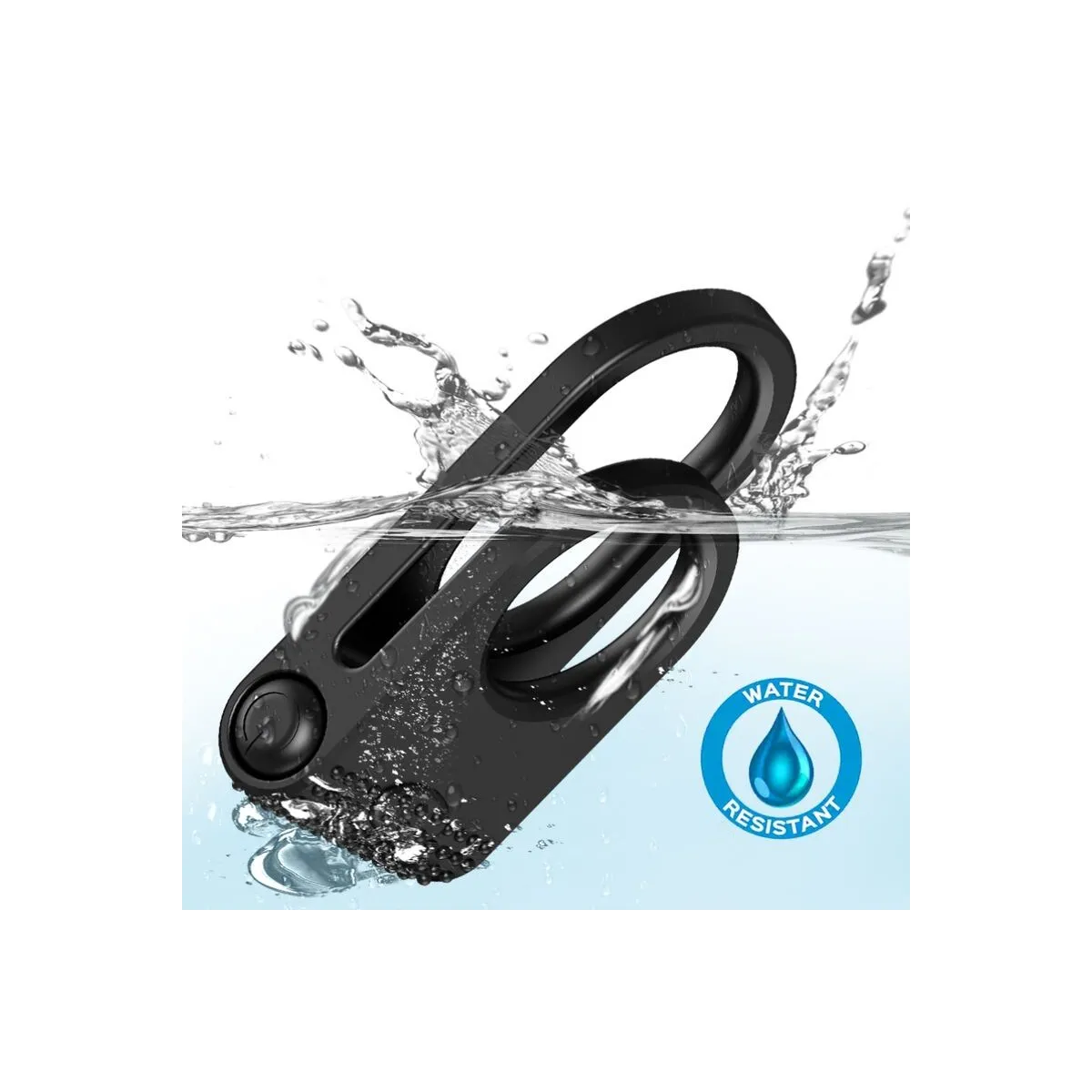 Twins Doppel-Vibratorring für Paare Schwarz von Armony For Him | Fesselliebe.de