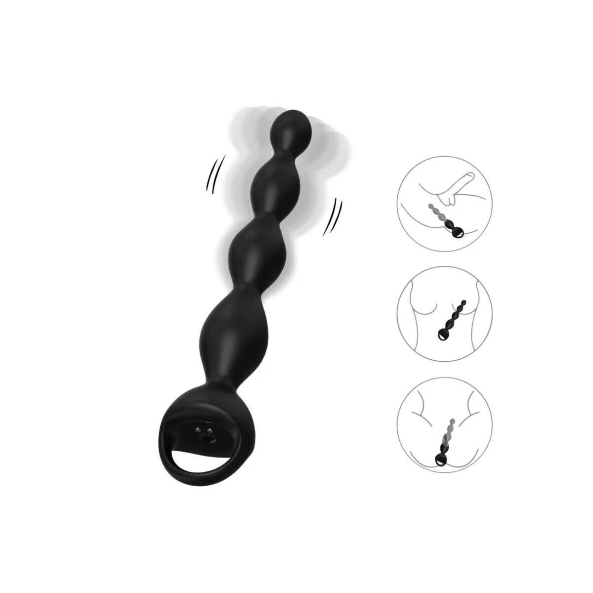 Vibrator Finger Anal Plug Schwarz von Armony Anal | Fesselliebe.de