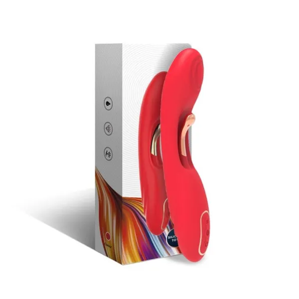 Vibrator mit Oszillierender Zunge Rot von Armony Vibrators | Fesselliebe.de