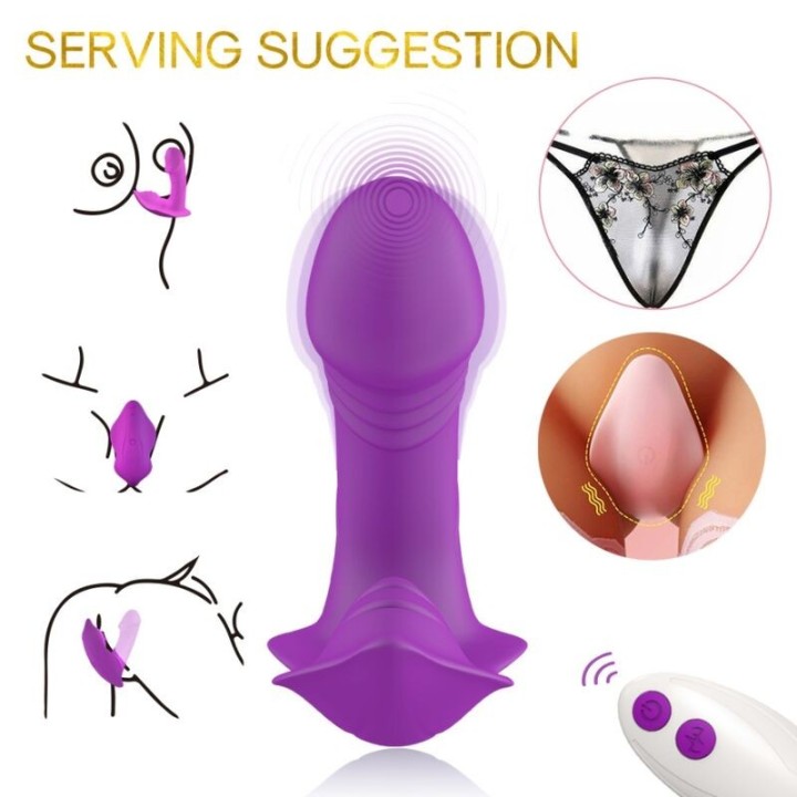 Whistle Vibrator Introducible mit Fernbedienung Lila von Armony Wearables | Fesselliebe.de