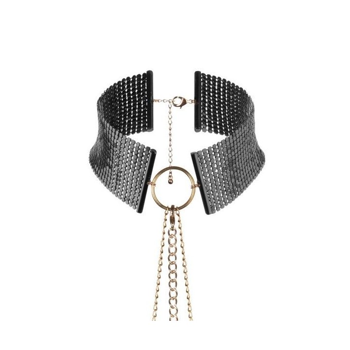 Désir Métallique Schwarze Metallic-Halskette von Bijoux Desire Metallique | Fesselliebe.de