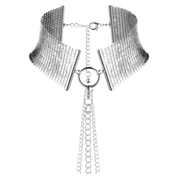 Désir Métallique Silbermetallische Halskette von Bijoux Desire Metallique | Fesselliebe.de