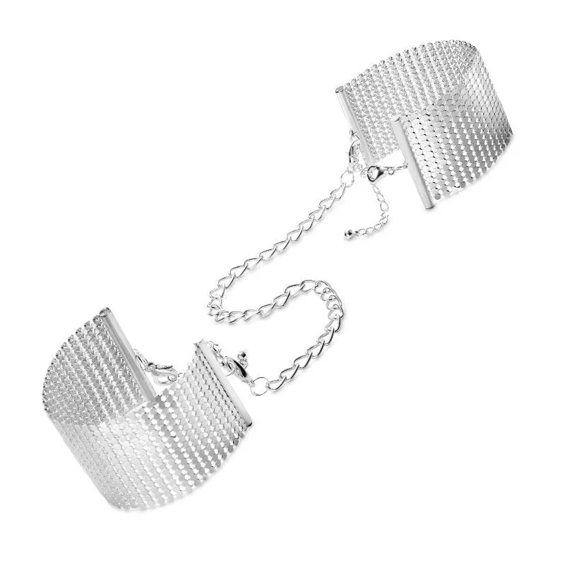 Désir Métallique Silbermetallische Handschellen von Bijoux Desire Metallique | Fesselliebe.de